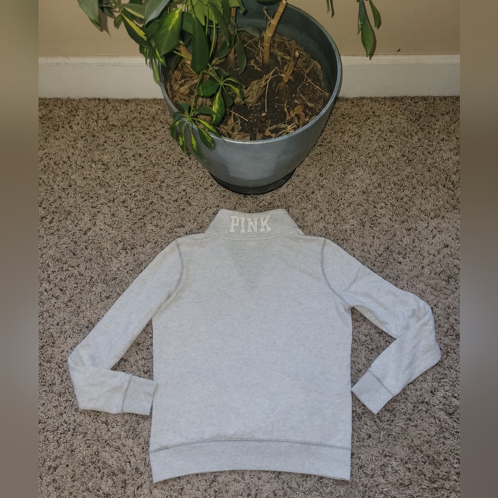 Victoria's Secret Pink Quarter Zip Pullover Women's Sz XS - Picture 10 of 12